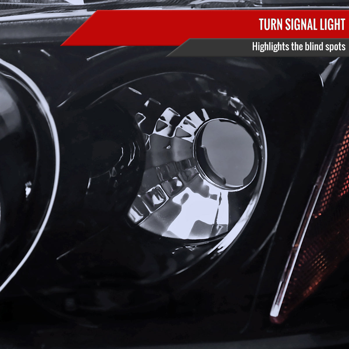 2000-2003 Nissan Sentra Dual Halo Projector Headlights (Glossy Black Housing/Smoked Lens)