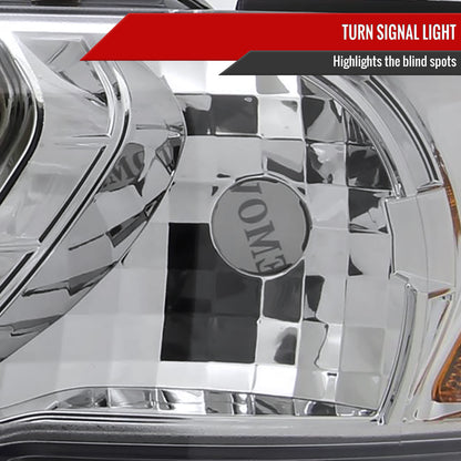 1995-1999 Nissan Sentra/200SX Dual Halo Projector Headlights (Chrome Housing/Clear Lens)