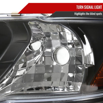 1995-1999 Nissan Sentra/200SX Dual Halo Projector Headlights (Matte Black Housing/Clear Lens)