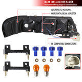 Spec-D 95-99 Nissan Sentra Projector Halo Headlights Matte Black/Clear