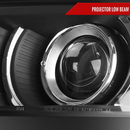2014-2015 Chevrolet Silverado 1500 Projector Headlights (Matte Black Housing/Clear Lens)