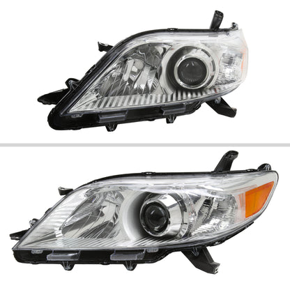 2011-2020 Toyota Sienna Projector Headlights (Chrome Housing/Clear Lens)