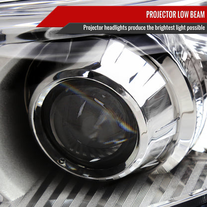 2011-2020 Toyota Sienna Projector Headlights (Chrome Housing/Clear Lens)