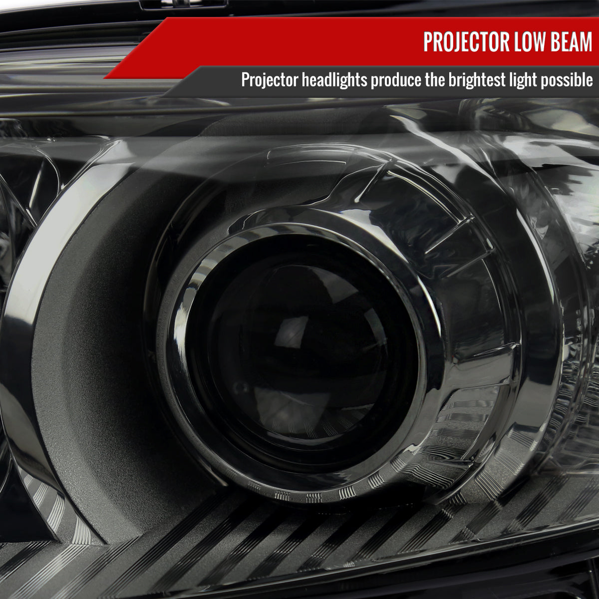 2011-2020 Toyota Sienna Projector Headlights (Chrome Housing/Smoked Lens)