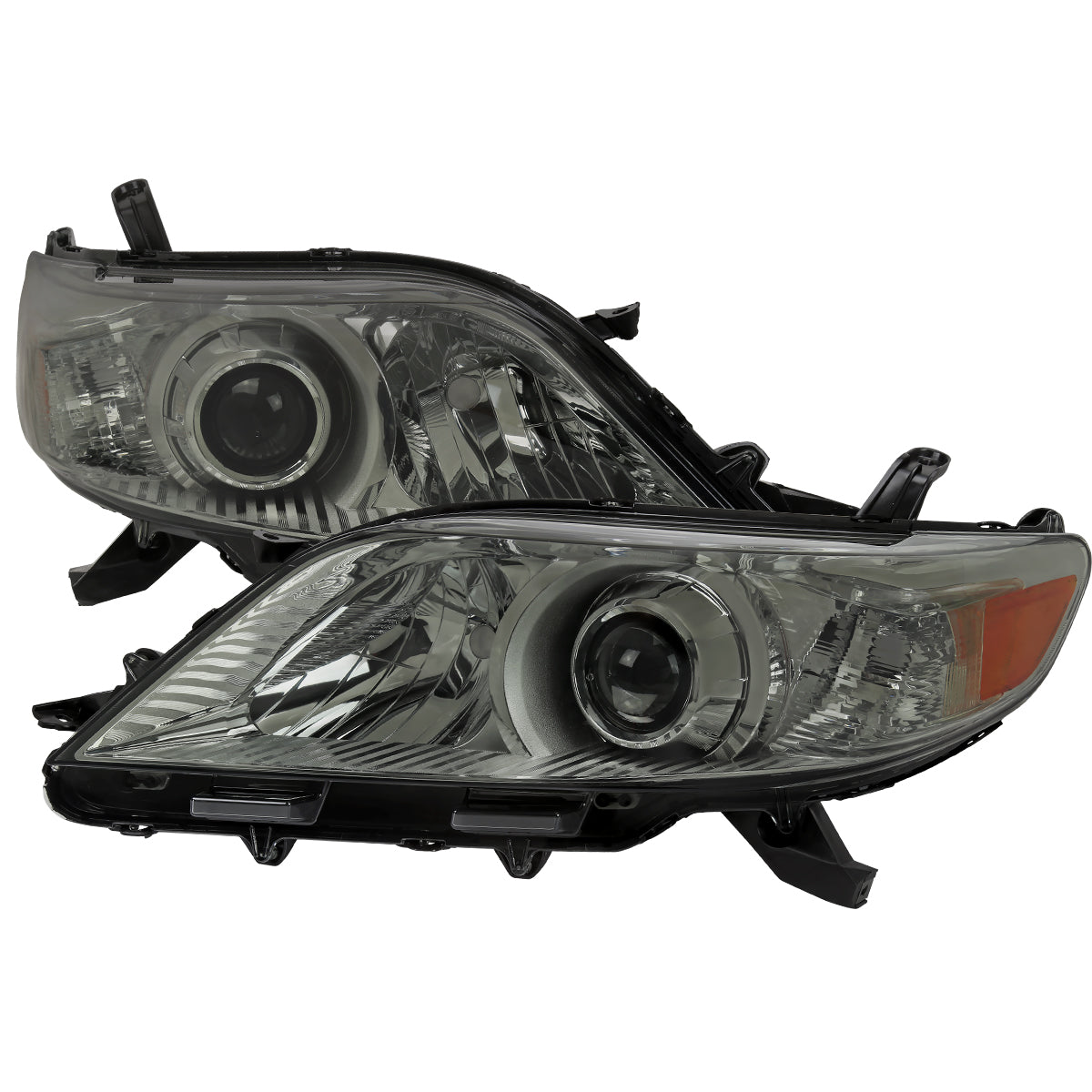 2011-2020 Toyota Sienna Projector Headlights (Chrome Housing/Smoked Lens)