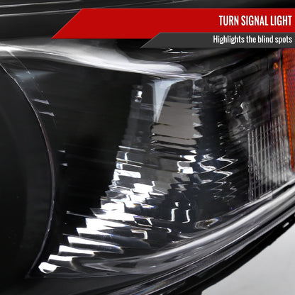 2011-2020 Toyota Sienna Projector Headlights (Matte Black Housing/Clear Lens)