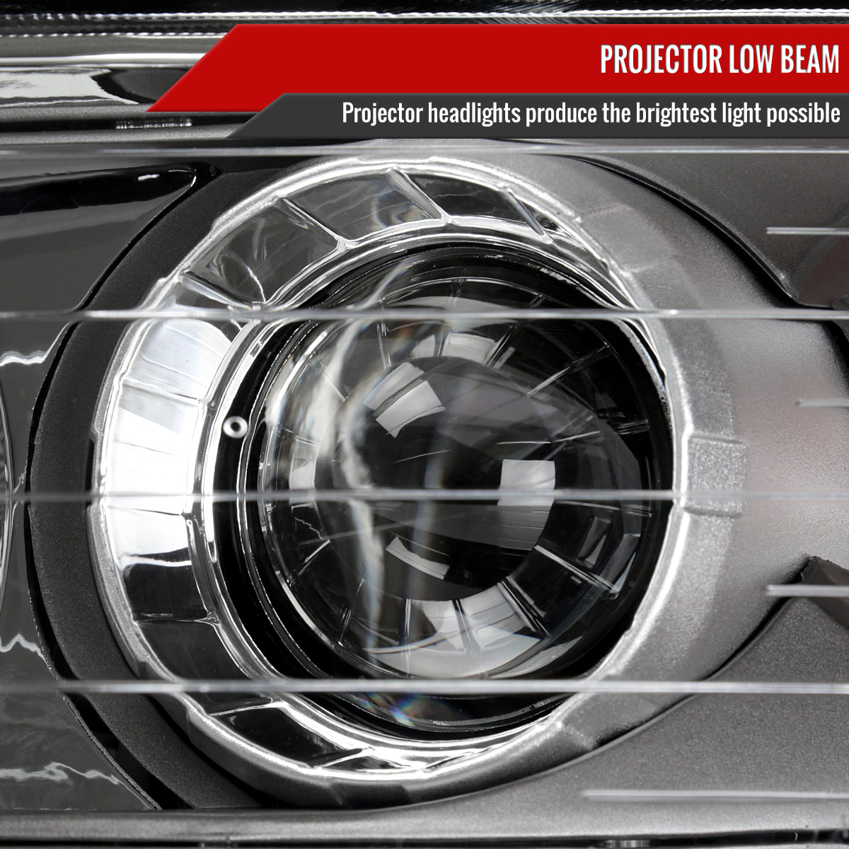 2006-2008 Hyundai Sonata Projector Style Headlights (Matte Black Housing/Clear Lens)