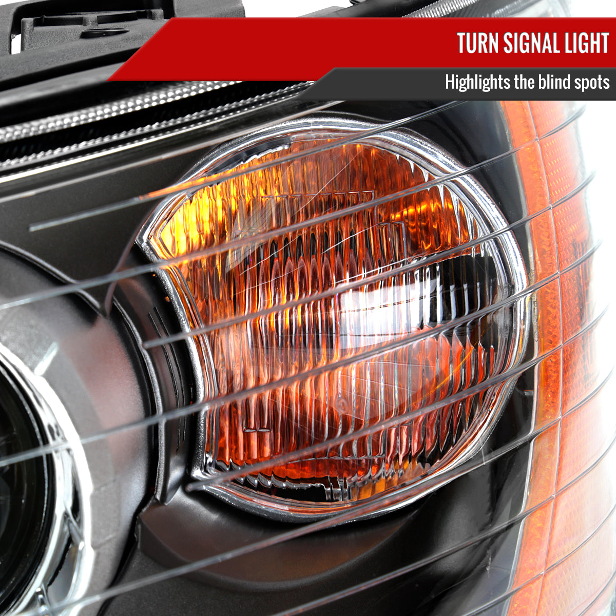 2006-2008 Hyundai Sonata Projector Style Headlights (Matte Black Housing/Clear Lens)