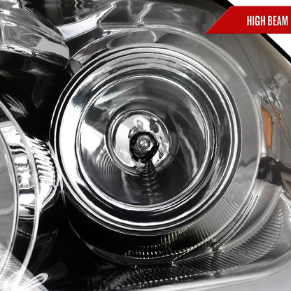 2010-2011 Kia Soul Projector Headlights w/ LED Light Bar & LED Turn Signal Lights (Chrome Housing/Clear Lens)