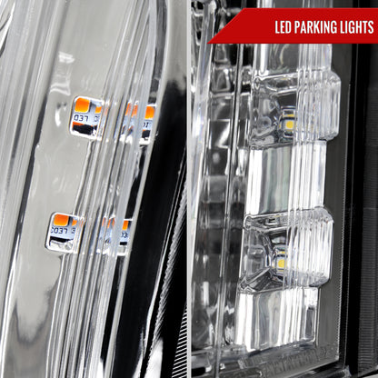 2010-2016 Cadillac SRX Projector Headlights (Chrome Housing/Clear Lens)