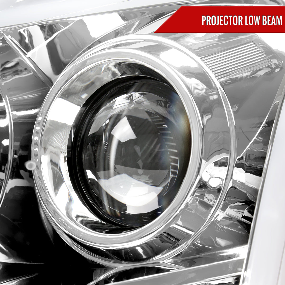 2010-2016 Cadillac SRX Projector Headlights w/ Switchback Sequential Turn Signal LED Bar (Chrome Housing/Clear Lens)