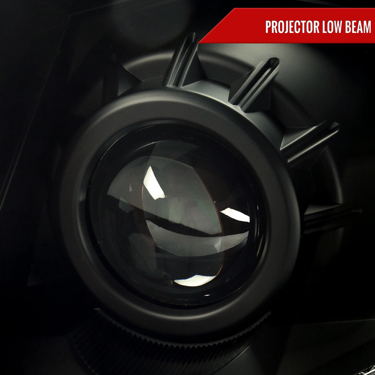 2010-2016 Cadillac SRX Projector Headlights (Matte Black Housing/Smoked Lens)