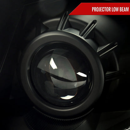2010-2016 Cadillac SRX Projector Headlights (Matte Black Housing/Smoked Lens)