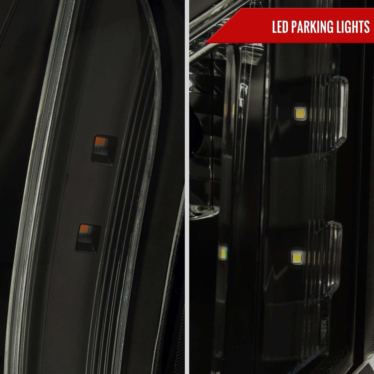 2010-2016 Cadillac SRX Projector Headlights (Matte Black Housing/Smoked Lens)