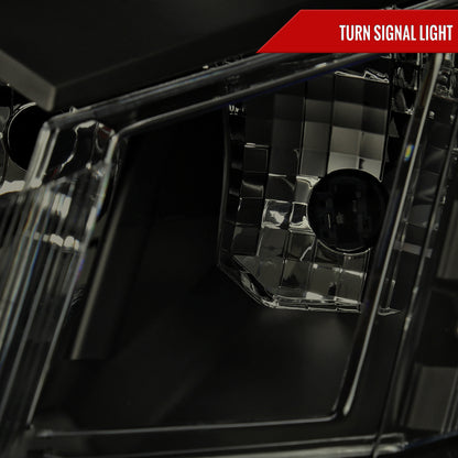 2010-2016 Cadillac SRX Projector Headlights (Matte Black Housing/Smoked Lens)