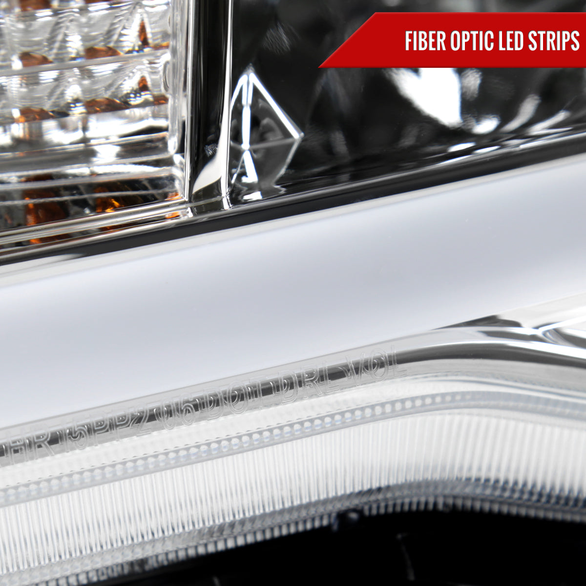 2005-2011 Toyota Tacoma LED Bar Projector Headlights (Chrome Housing/Clear Lens)