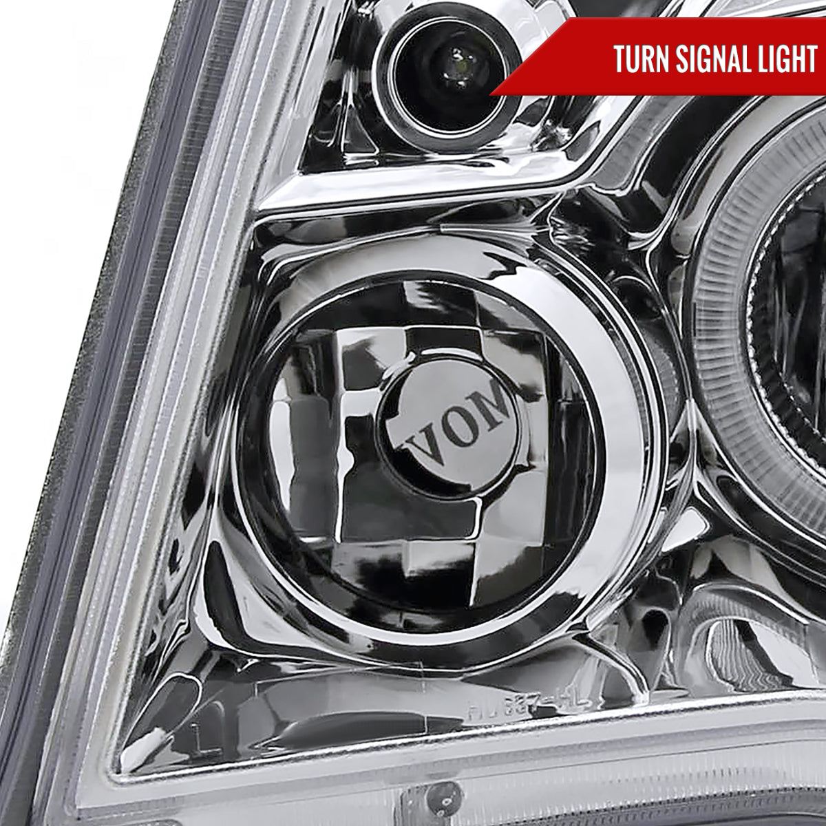 2005-2011 Toyota Tacoma Dual Halo Projector Headlights (Chrome Housing/Clear Lens)