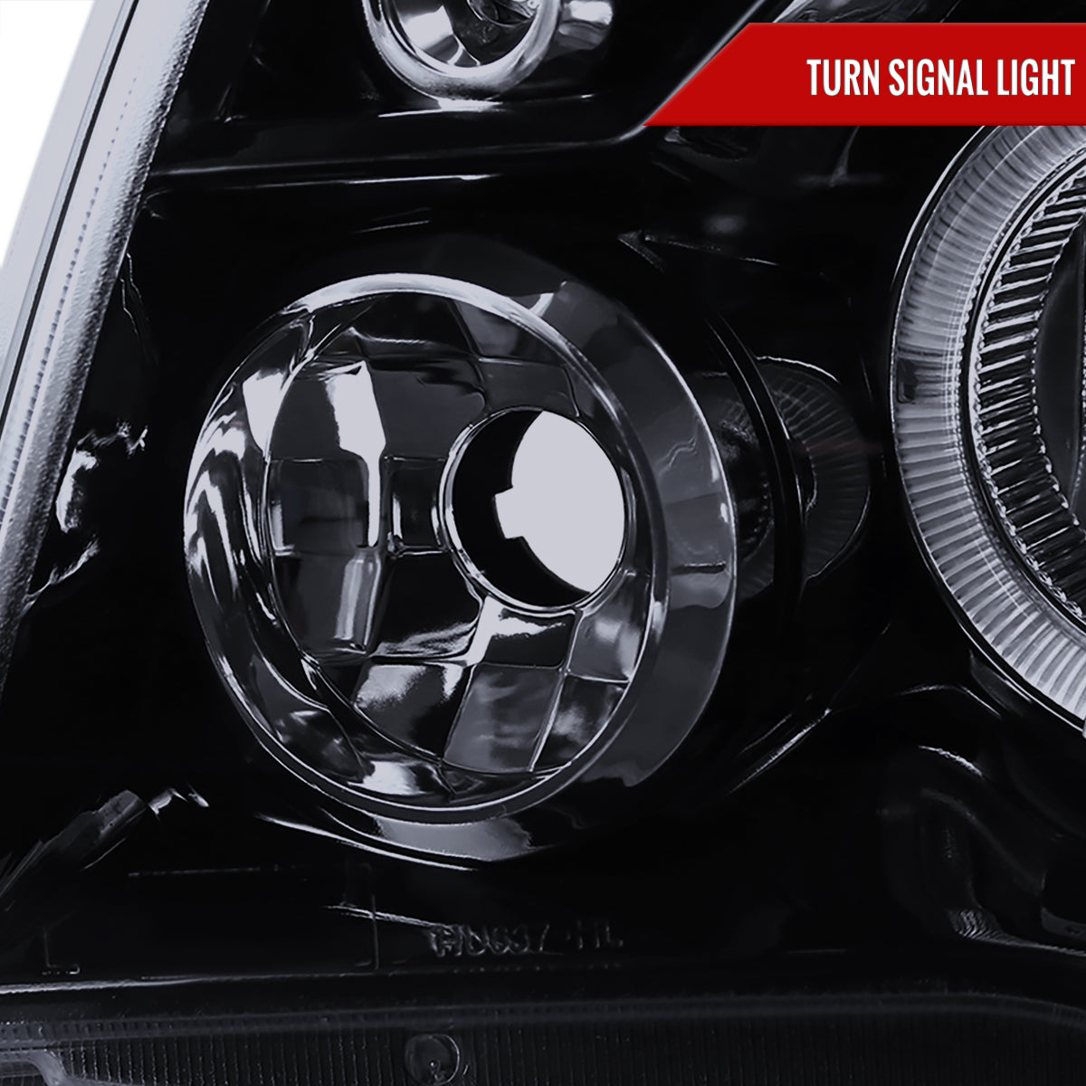 2005-2011 Toyota Tacoma Dual Halo Projector Headlights (Glossy Black Housing/Smoked Lens)
