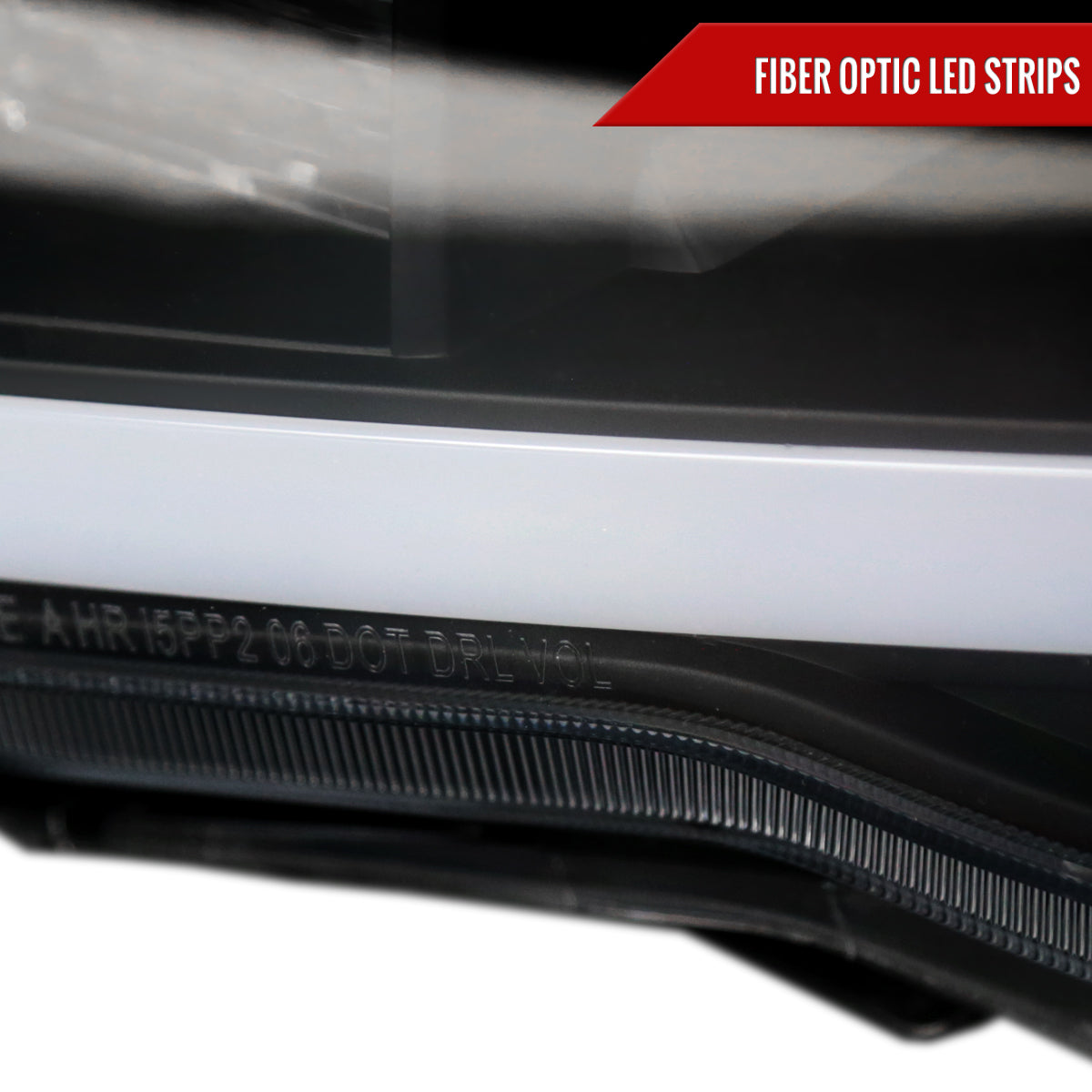 2005-2011 Toyota Tacoma LED Bar Projector Headlights (Matte Black Housing/Clear Lens)