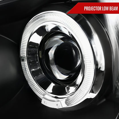 2005-2011 Toyota Tacoma Dual Halo Projector Headlights (Matte Black Housing/Clear Lens)