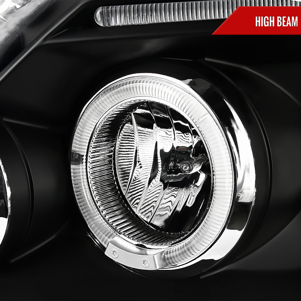2005-2011 Toyota Tacoma Dual Halo Projector Headlights (Matte Black Housing/Clear Lens)