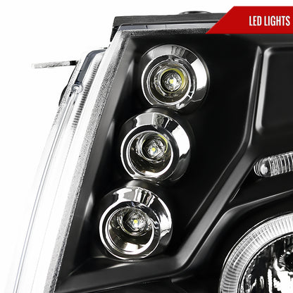 2005-2011 Toyota Tacoma Dual Halo Projector Headlights (Matte Black Housing/Clear Lens)