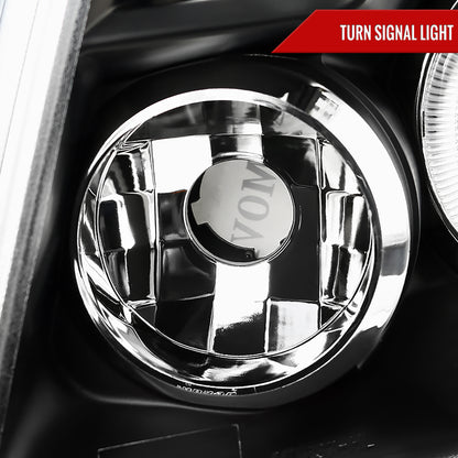 2005-2011 Toyota Tacoma Dual Halo Projector Headlights (Matte Black Housing/Clear Lens)