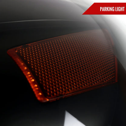 2005-2011 Toyota Tacoma LED Bar Projector Headlights w/ Sequential Turn Signal Lights (Matte Black Housing/Smoked Lens)