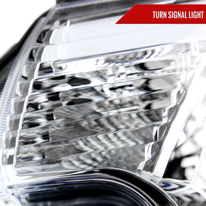 2012-2015 Toyota Tacoma LED C-Bar Projector Headlights w/ LED Parking Light (Chrome Housing/Clear Lens)