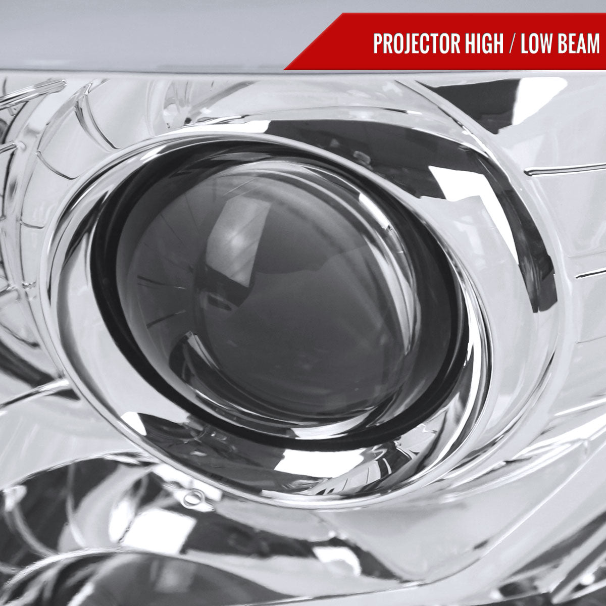2012-2015 Toyota Tacoma Switchback Sequential LED Bar Projector Headlights (Chrome Housing/Clear Lens)