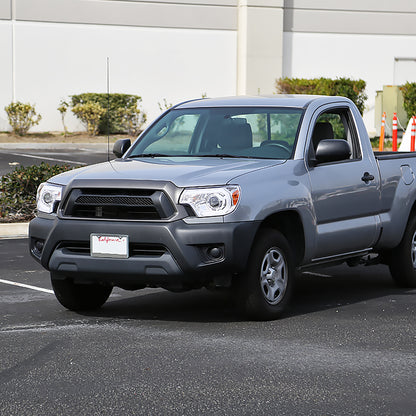 2012-2015 Toyota Tacoma LED C-Bar Projector Headlights (Chrome Housing/Clear Lens)