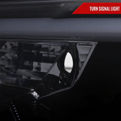 2012-2015 Toyota Tacoma LED C-Bar Projector Headlights (Glossy Black Housing/Smoked Lens)
