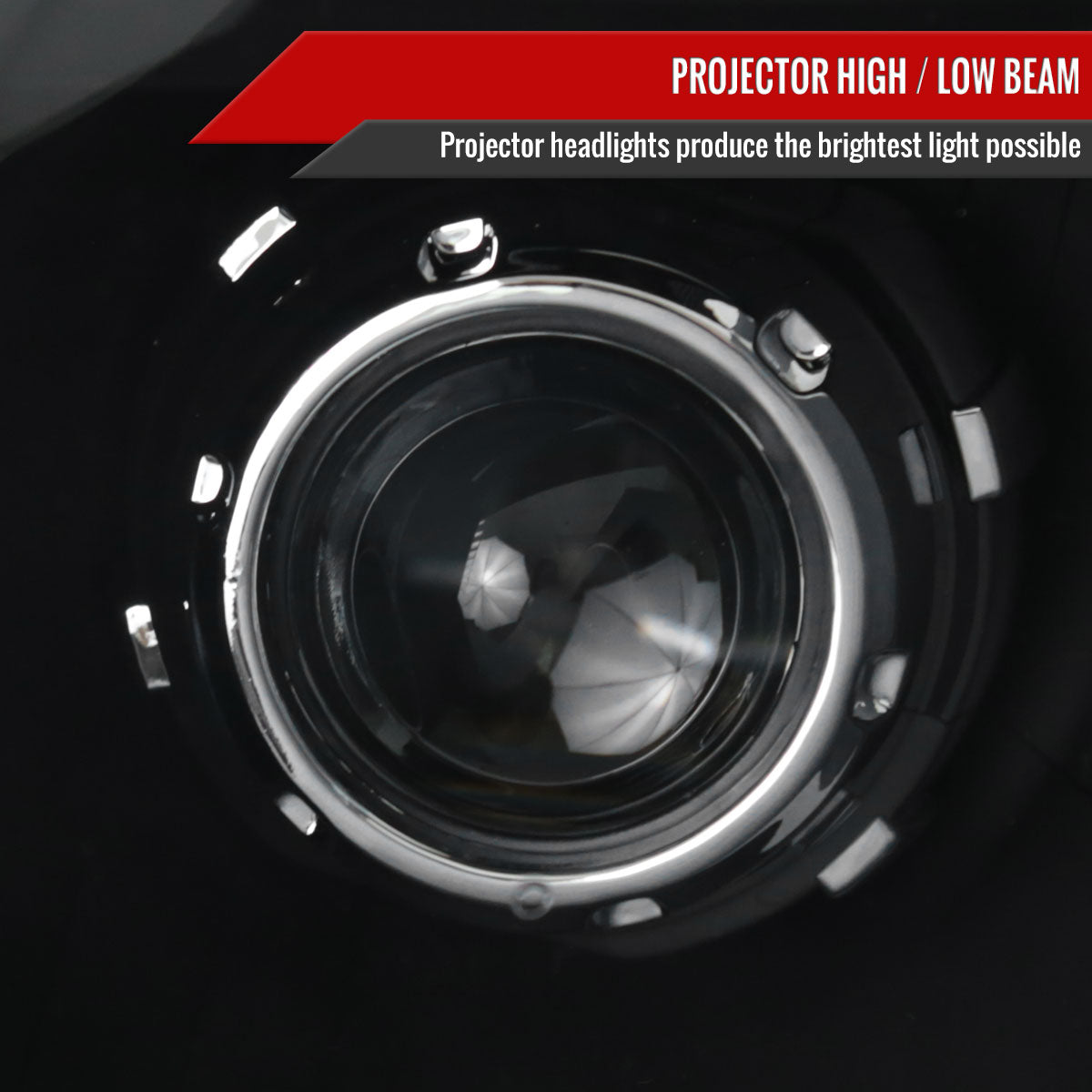 2012-2015 Toyota Tacoma Retro Style Projector Headlights (Matte Black Housing/Clear Lens)