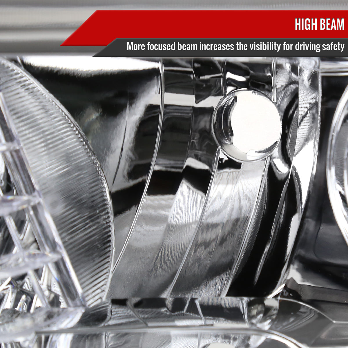 2016-2023 Toyota Tacoma Projector Headlights w/ Amber Reflectors (Chrome Housing/Clear Lens)