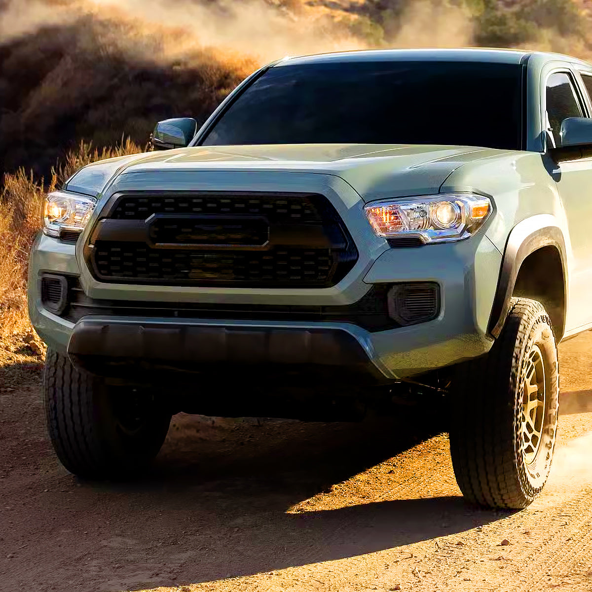 2016-2023 Toyota Tacoma Projector Headlights w/ Amber Reflectors (Chrome Housing/Clear Lens)