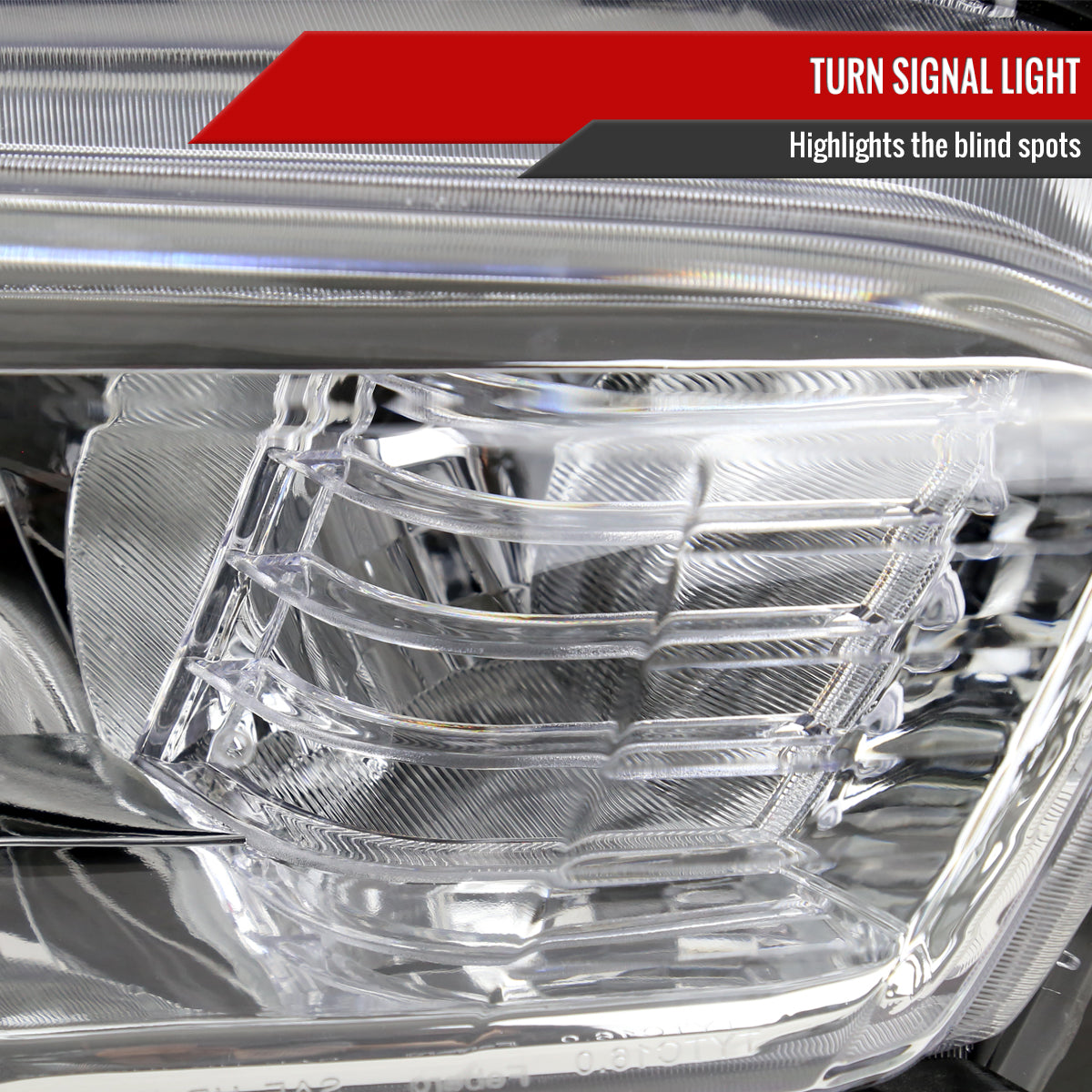2016-2023 Toyota Tacoma Chrome Housing Clear Lens Projector Headlight - Passenger Side Only
