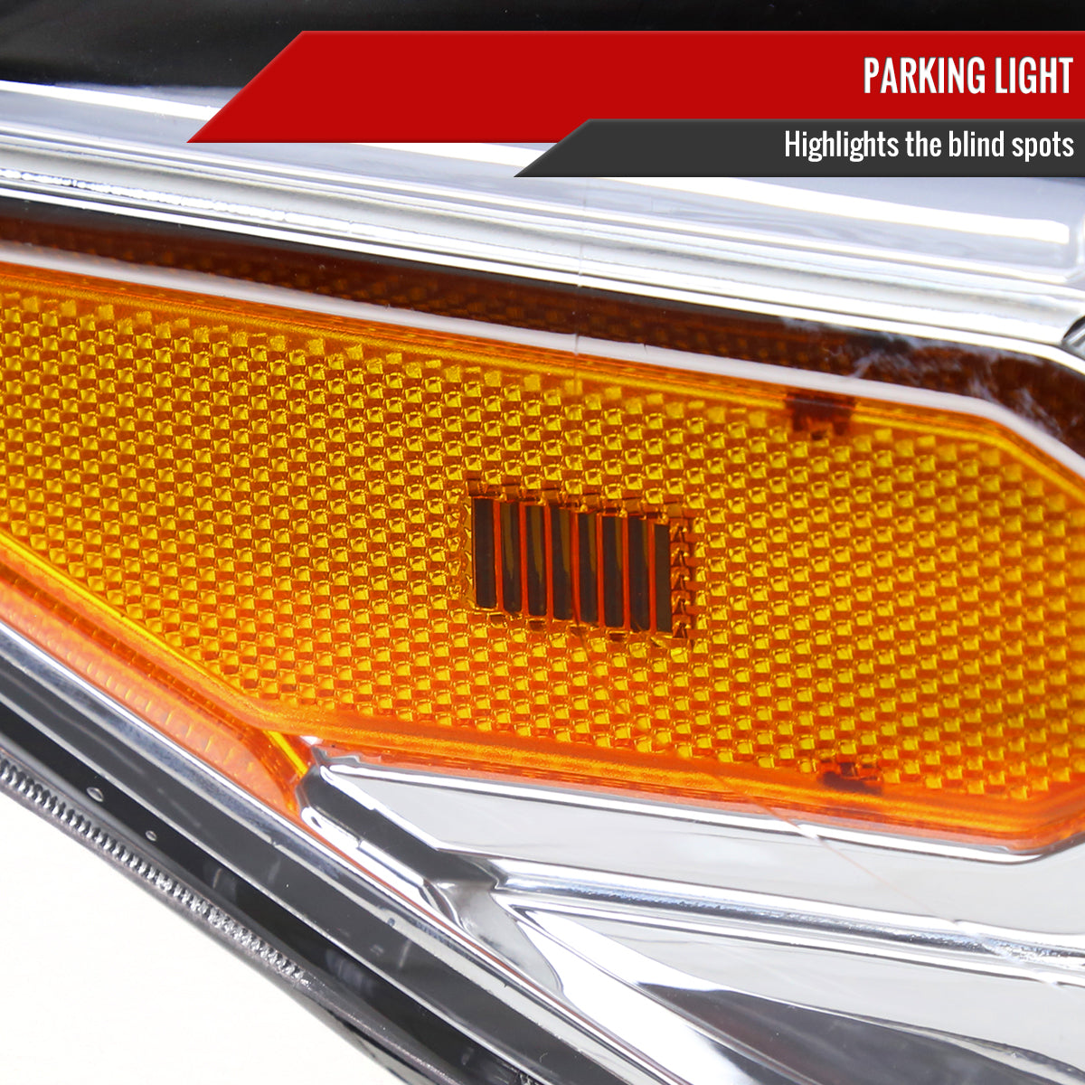 2016-2023 Toyota Tacoma Chrome Housing Clear Lens Projector Headlight - Passenger Side Only