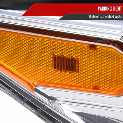 2016-2023 Toyota Tacoma Chrome Housing Clear Lens Projector Headlight - Passenger Side Only