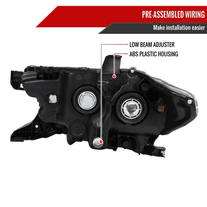 2016-2023 Toyota Tacoma Chrome Housing Clear Lens Projector Headlight - Passenger Side Only