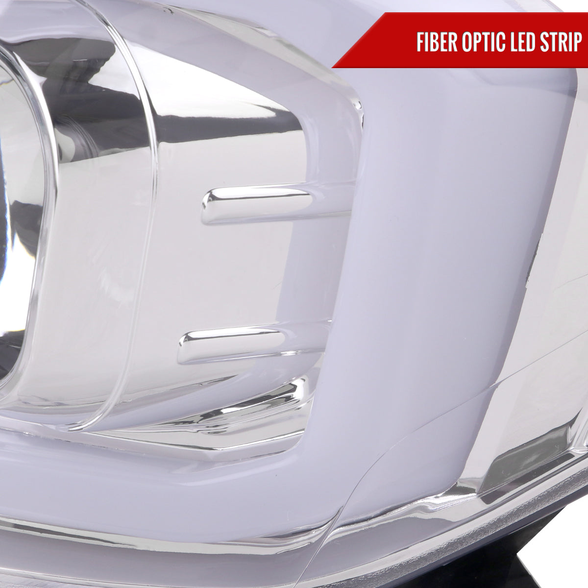 2016-2023 Toyota Tacoma Switchback LED C-Bar Projector Headlights (Chrome Housing/Clear Lens)