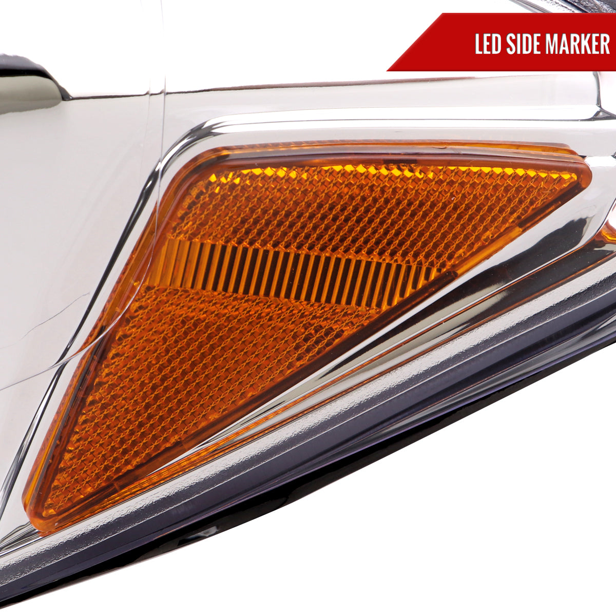 2016-2023 Toyota Tacoma Switchback LED C-Bar Projector Headlights (Chrome Housing/Clear Lens)