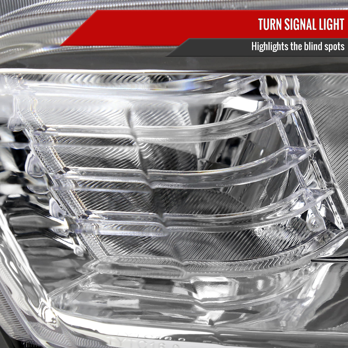 2016-2023 Toyota Tacoma LED Bar Projector Headlight (Chrome Housing/Clear Lens)