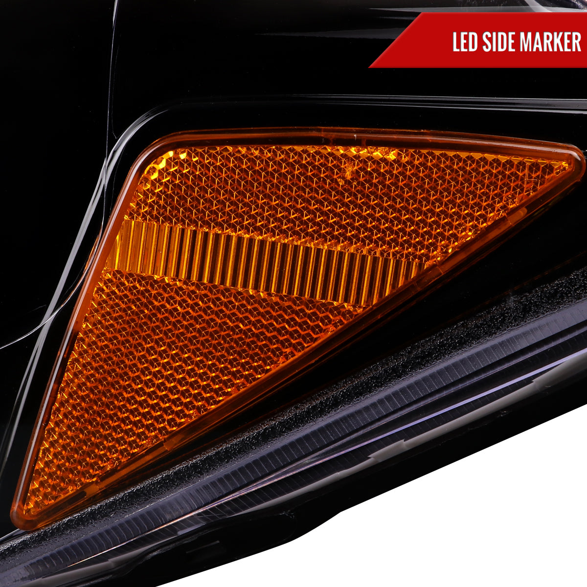 2016-2023 Toyota Tacoma Switchback LED C-Bar Projector Headlights (Glossy Black Housing/Clear Lens)