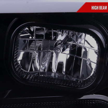 2016-2023 Toyota Tacoma Switchback LED C-Bar Projector Headlights (Glossy Black Housing/Smoked Lens)