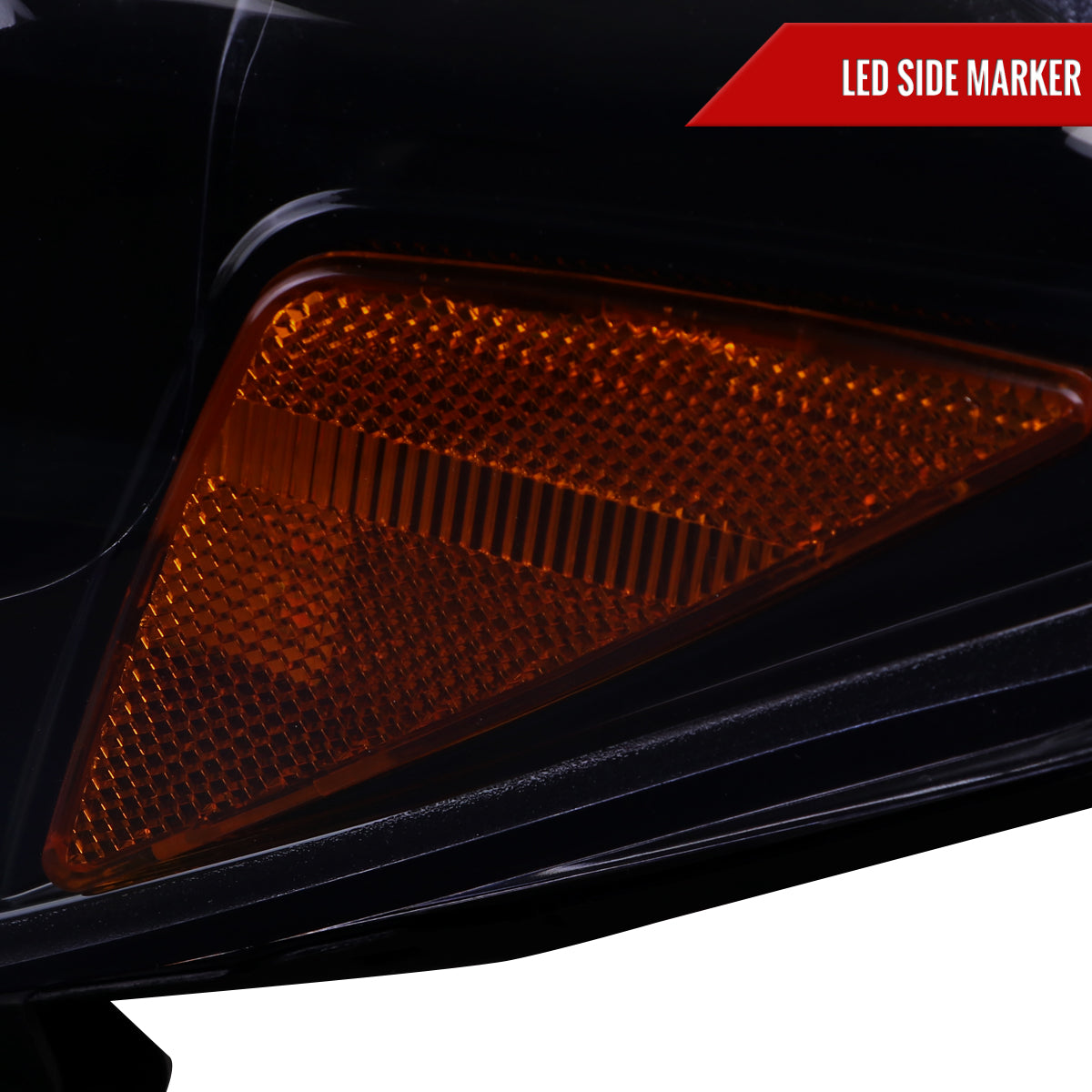 2016-2023 Toyota Tacoma Switchback LED C-Bar Projector Headlights (Glossy Black Housing/Smoked Lens)