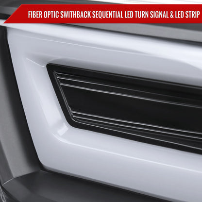 2016-2023 Toyota Tacoma Switchback Sequential LED Bar Projector Headlights (Matte Black Housing/Clear Lens)