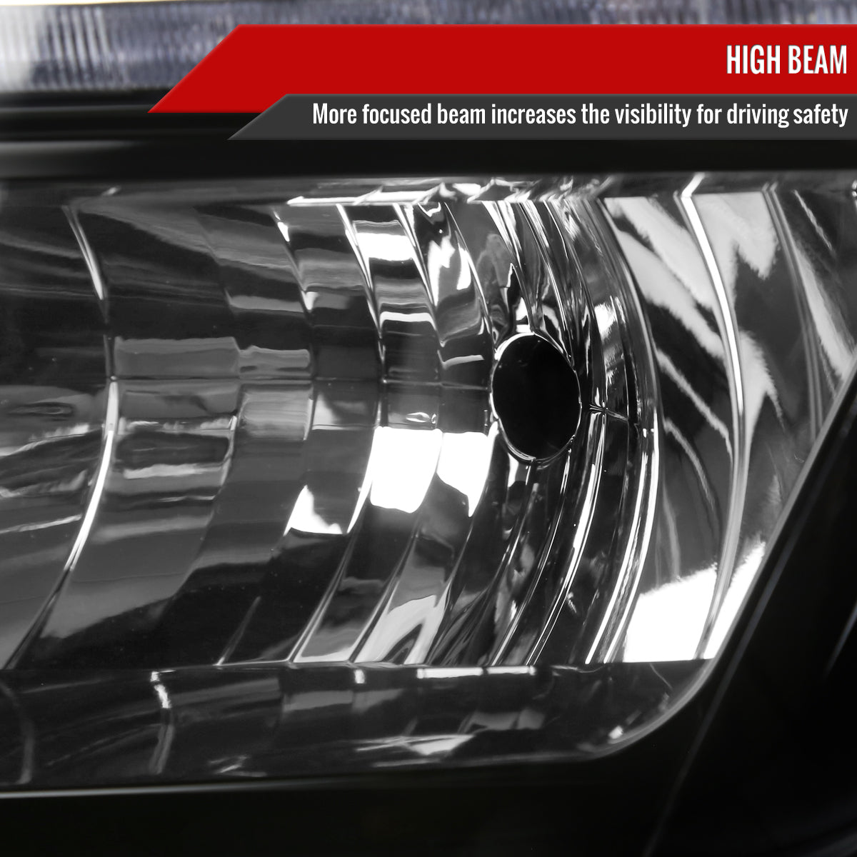 2015-2020 Chevrolet Tahoe/Suburban LED Strip Projector Headlights (Black Housing/Clear Lens)