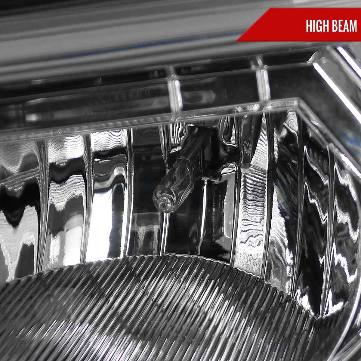 2002-2009 Chevrolet Trailblazer Projector Headlights w/ LED Light Strip (Chrome Housing/Clear Lens)