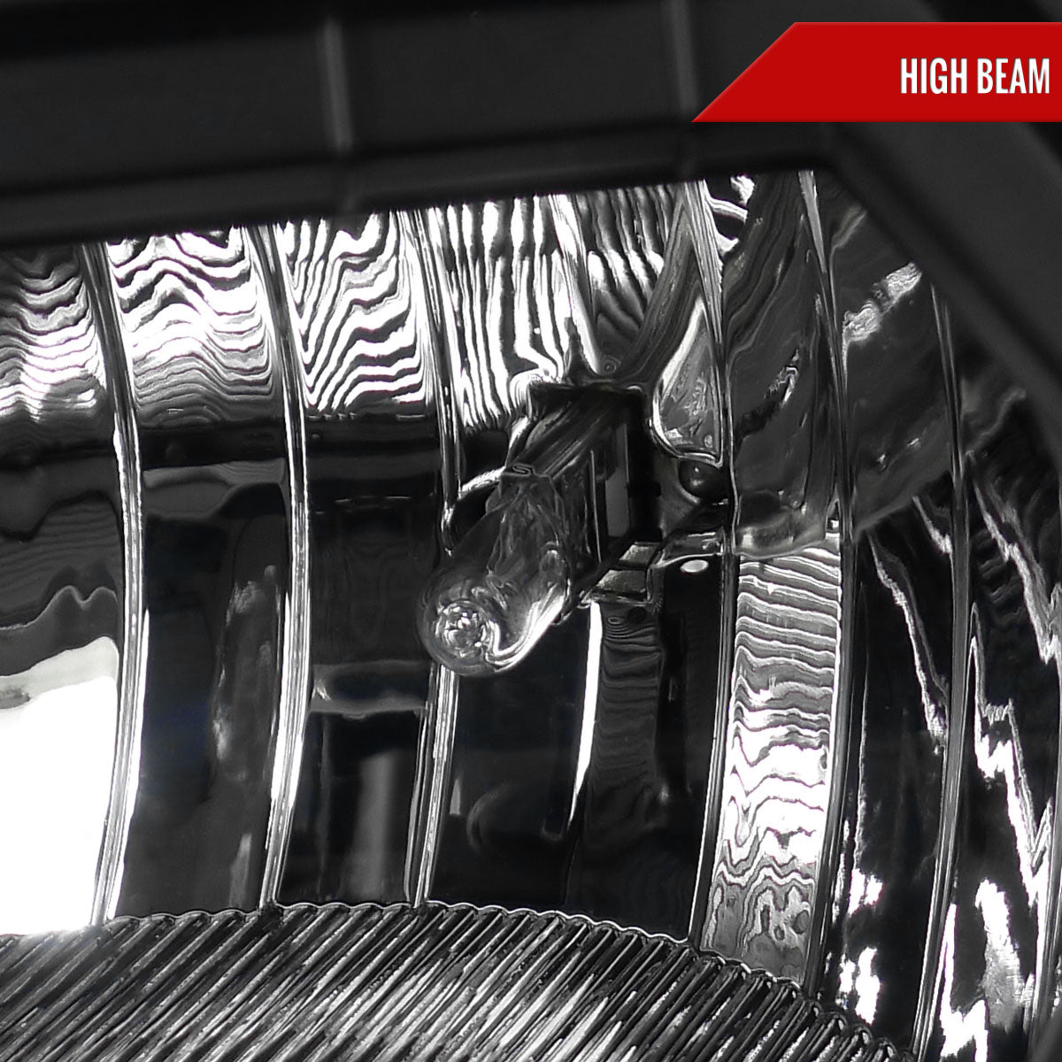 2002-2009 Chevrolet Trailblazer Projector Headlights w/ LED Light Strip (Matte Black Housing/Clear Lens)