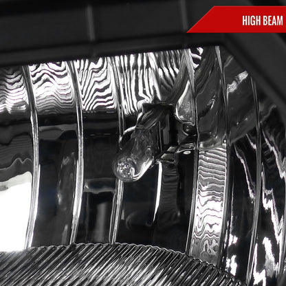 2002-2009 Chevrolet Trailblazer Projector Headlights w/ LED Light Strip (Matte Black Housing/Clear Lens)